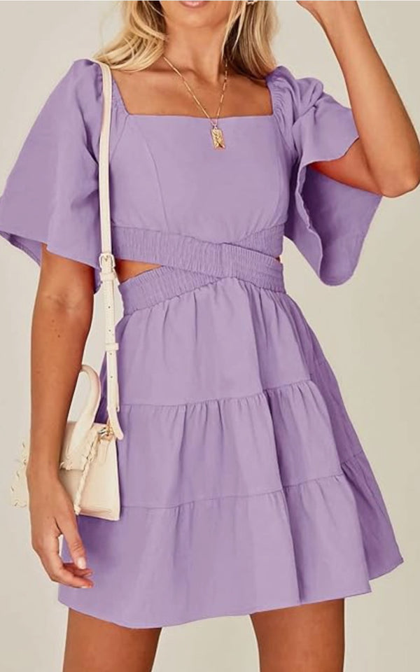 Caroline Dress | Purple