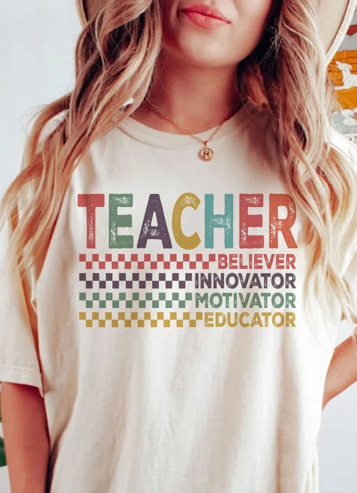 Teacher Believer Long Sleeve Crewneck/T-Shirt