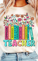 Colourful Teacher Long Sleeve Crewneck/T-Shirt