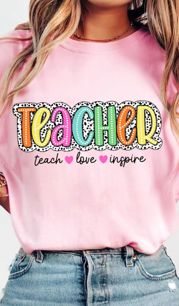 Teach Love Inspire Long Sleeve Crewneck/T-Shirt