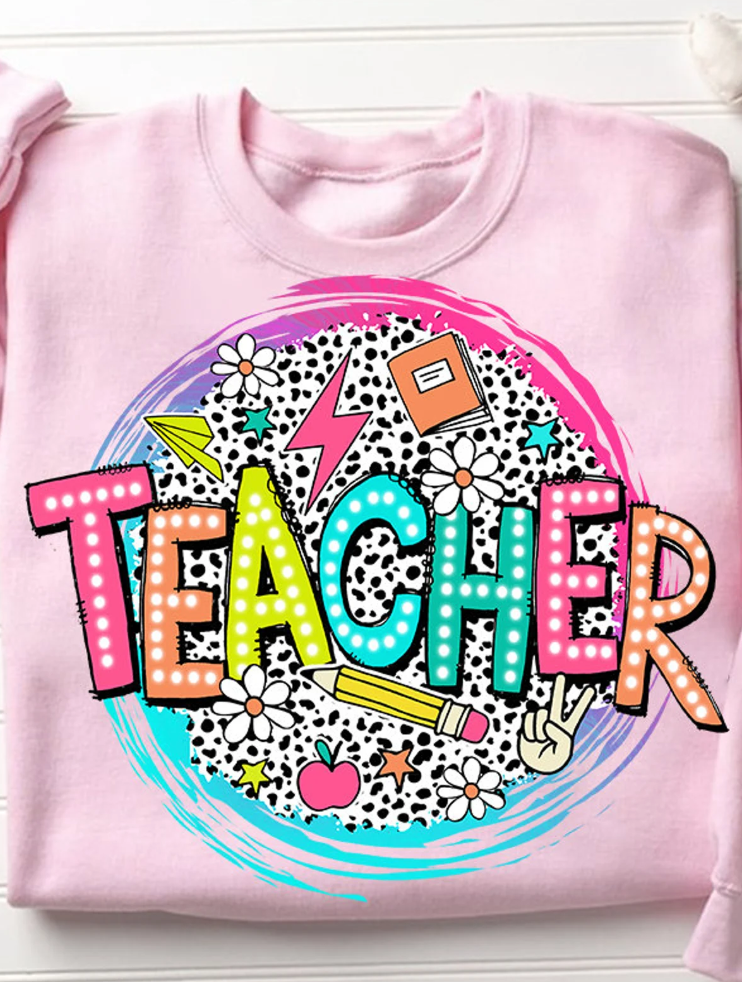 Teacher Long Sleeve Crewneck/T-Shirt