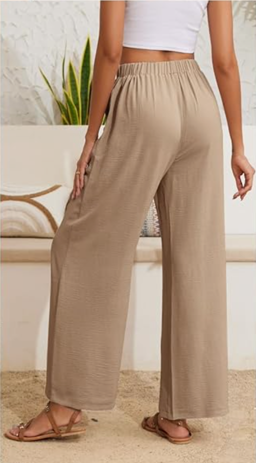 Stacy Wide Leg Pants | Khaki