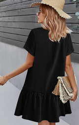 Madison Linen Dress | Black