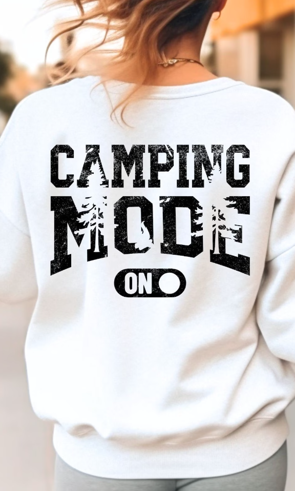 Camping Mode On Long Sleeve Crewneck/T-Shirt