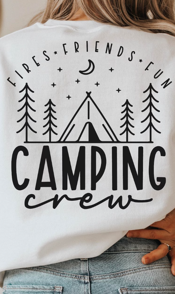 Camping Crew Long Sleeve Crewneck/T-Shirt