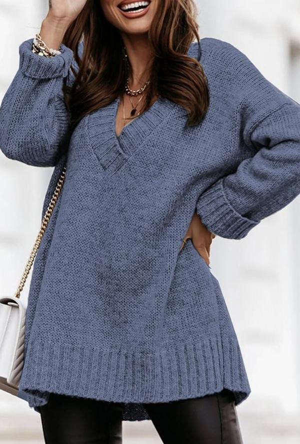 Kaia Oversized Sweater | Blue