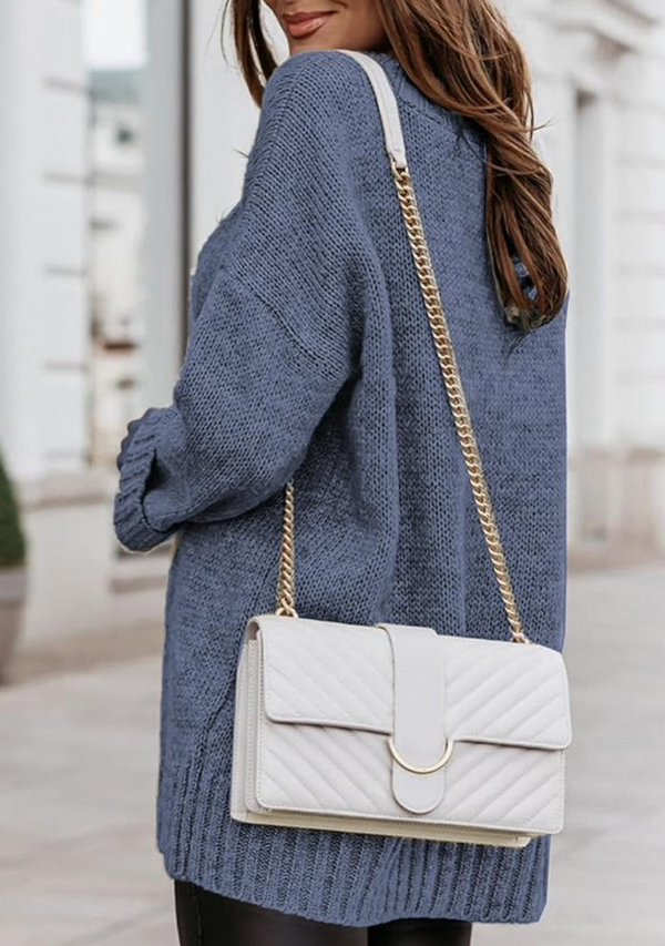 Kaia Oversized Sweater | Blue