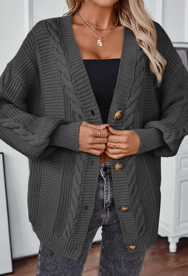 Bianca Cardigan | Dark Grey