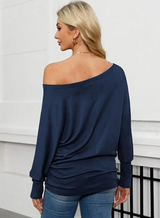 Shelli Off the Shoulder Top | Blue